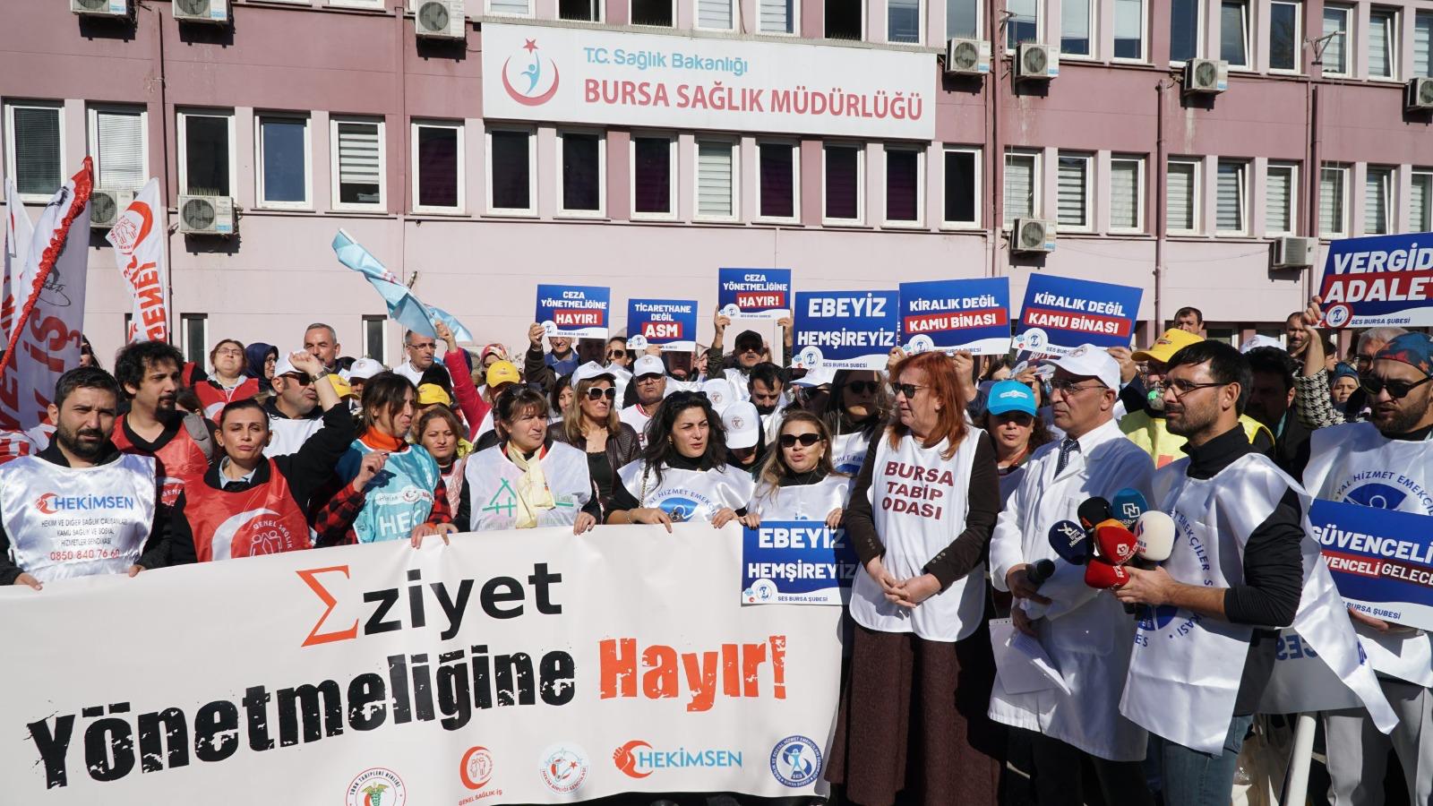 İL SAĞLIK MÜDÜRLÜĞÜ ÖNÜ BASIN AÇIKLAMAMIZ